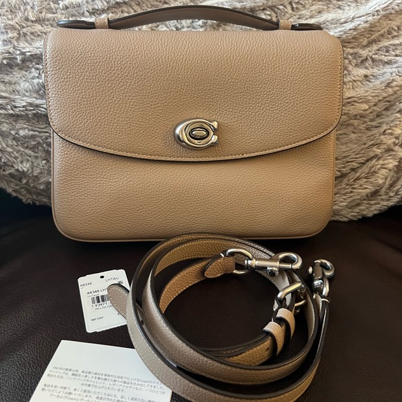Coach Cassie in Taupe Leather Crossbody Bag - Picture 2 of 3